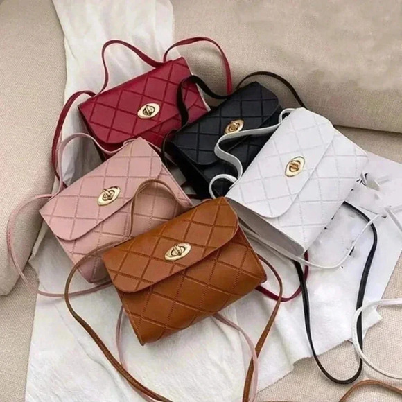 Handbags - ⚠️Clearance Small Messenger Crossbody Bag White / Pink / Black / Brown / Red